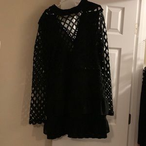 Black Fish Net Dress
